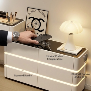 Miroir LED multifonctionnel, élégant, moderne, écologique, avec cadre doré, capteur tactile, lumières réglables, luxe, chambre à coucher, hôtel, <span class=keywords><strong>dressing</strong></span> - Product Image 6