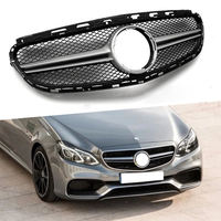 Calandre avant style AMG noir brillant, pour Mercedes-Benz Classe E W212 LCI 2014-2015