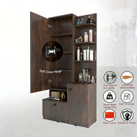 Meubles de maquillage en bois d'ingénierie au design moderne avec grand miroir et tiroir, vente directe d'usine pour salon et chambre à coucher