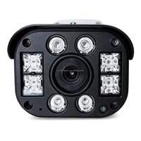 Kamera CCTV Bullet IP Logam Besar Tahan Cuaca Luar Ruangan dengan LED Array Daya Besar Jarak Jauh 50 Meter untuk Penglihatan Malam