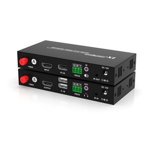 AV Over Fiber 2K60Hz Fiber Optic Extender 20KM Transmission KVM Extender - Product Image 4