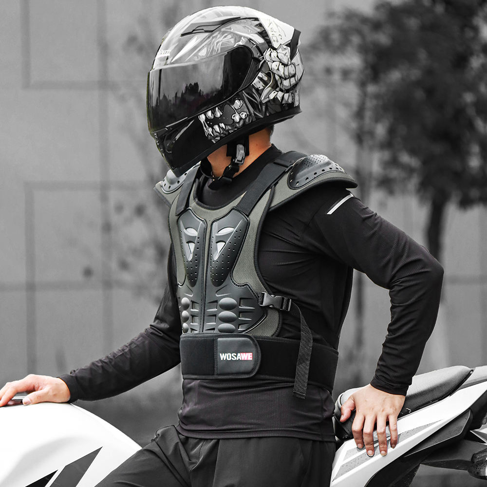 Motorcycle Chest Armor PE Shell Motorcycle Armor Breathable Full