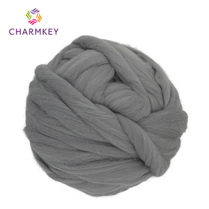 Alta Qualidade 100% Lã <span class=keywords><strong>Merino</strong></span> Fios Extravagantes em Massa Cores Múltiplas para Braço Tricô Padrão Tingido - Product Image 1