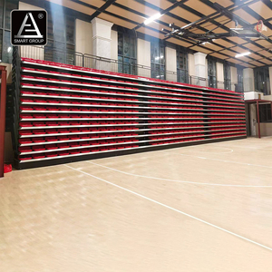 Système de sièges rétractables électriques à 14 rangées pour stade de basketball intelligent, tribunes télescopiques, gradins rétractables - Product Image 2