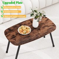 Table basse pliable en métal style rétro, minimaliste, démontable, table à thé, mobilier personnalisé pour salon, décoration intérieure quotidienne