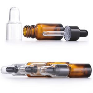Confezione sicura 10ml 15ml 20ml 30ml 50ml 100ml tonda ambra olio essenziale cosmetico bottiglia di siero di vetro <span class=keywords><strong>Bron</strong></span> con contagocce - Product Image 2