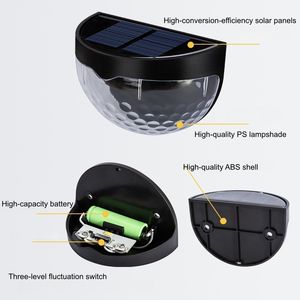 Lampes solaires étanches pour clôture, alimentées par l'énergie solaire avec lentille LED ultra-lumineuse, éclairage constant de plus de 12 heures pour terrasse, jardin, patio, piscine, mur - Product Image 3