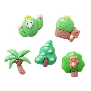 Planta verde árbol <span class=keywords><strong>de</strong></span> <span class=keywords><strong>coco</strong></span> resina encantos Cactus Mini oso Diy decoración para teléfono caso pinza <span class=keywords><strong>de</strong></span> pelo - Product Image 5