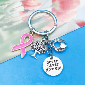 1 antiche ali d'argento amore albero della <span class=keywords><strong>vita</strong></span> non rinunciare mai lettera portachiavi marchio ciondolo ornamento zaino - Product Image 5