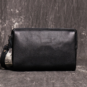 Wholesale New Top Layer Cowhide Clutch <b>Bag</b>, Genuine Leather Large Capacity Long Phone <b>Coin</b> Purse for Men Women - Product Image 5
