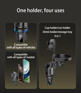 Yesido 720 xoay điện thoại núi <span class=keywords><strong>4</strong></span> trong <span class=keywords><strong>1</strong></span> đa chức năng xe cup người giữ điện thoại c274 - Product Image 3