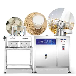 Paslanmaz çelik Tofu soya peyniri yapma makinesi otomatik soya sütü jöleli fasulye lor Tofu makinesi fasulye ürün işleme makinesi