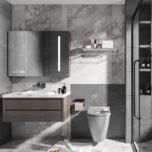 Santopova import 2022 su wc legno singolo prezzo al dettaglio stile spagnolo <span class=keywords><strong>80</strong></span> <span class=keywords><strong>cm</strong></span> vanity <span class=keywords><strong>bagno</strong></span> grigio - Product Image 2