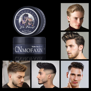 Argile mate pour les cheveux personnalisée pour hommes, fixation forte, non grasse et sans brillance, pour cheveux bouclés Ingrédients d'herbes végétaliennes et biologiques - Product Image 4