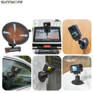 Support magnétique à rotule à dégagement rapide Sunnylife, rotatif à <span class=keywords><strong>360</strong></span>°, avec ventouse en silicone pour Osmo <span class=keywords><strong>360</strong></span>/Action 5 Pro/4/3 - Product Image 3