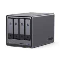 UGREEN NASync DXP4800 NAS Desktop a 4 Bay con Intel N100 Quad-core, 8GB RAM DDR5, CPU, HDMI 4K, Network Attached Storage (Senza Dischi)