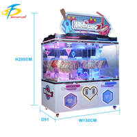 Machine à griffes commerciale à deux joueurs, machine de jeu d'arcade à monnayeur pour cadeaux, difficulté réglable, équipement de divertissement à fort rendement