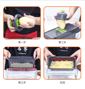 Smile Mom-utensilios de cocina, rebanador de verduras de mano, <span class=keywords><strong>Manual</strong></span>, picador rápido de plástico, juegos de herramientas, hoja - Product Image 4