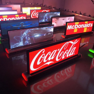 ระบบควบคุมอัจฉริยะหน้าจอโฆษณากลางแจ้ง P5 สำหรับติดตั้งบนหลังคารถแท็กซี่พร้อมจอแสดงผล LED - Product Image 1