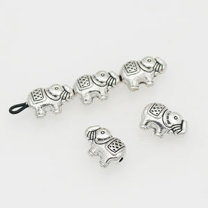 ลูกปัดเงินเทียมรูปช้างทิเบตทำจากโลหะผสมสังกะสีลูกปัดคั่นหน้ารูปช้างสำหรับทำเครื่องประดับแบบทำมือ - Product Image 5