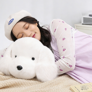 Peluche de Perro Tumbado Adorable al por Mayor, Juguete Suave Antiestrés, Almohada de Cachorro, Regalo Perfecto de Cumpleaños para Niños, Decoración del Hogar - Product Image 4