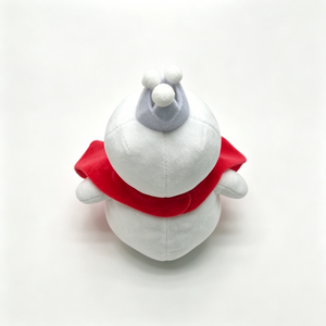 Customized snowman plush with crown and <b>red</b> cape, royal snowman plushie,Snowman plush toy,cute snowman stuffed animal - Product Image 4