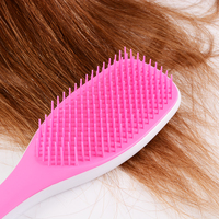 Brosse à Cheveux Démêlante à Manche ABS Personnalisable, de Haute Qualité, Antistatique et Massante