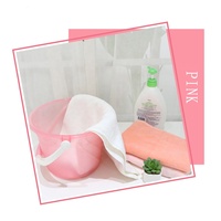 Ember Plastik Mini 5L, Ember Air Portabel Transparan dari PP untuk Rumah & Berkemah di Luar Ruangan