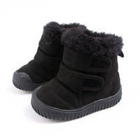Bottes de neige personnalisées pour enfants avec semelle TPR, chaussures doublées de fourrure pour tout-petits avec fermeture auto-agrippante, bottines antidérapantes pour garçons et filles