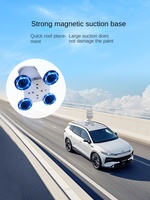 YIGU-Sistema de anemómetro de Control Ambiental Marino montado en vehículo, sensor de dirección de velocidad del viento, aleación de aluminio ABS