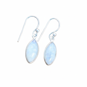 925 Sterling Silver Moonstone Gemstone Earrings Jewelry Handmade Silver Boho Style Earrings Jewelry For Women Wedding Gift <b>Wife</b> - Product Image 1
