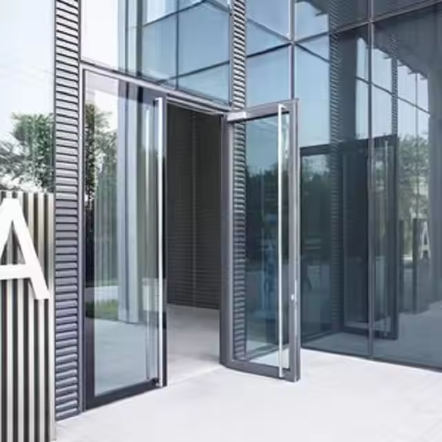aluminum glass stacking electric door automatic door sliding windows