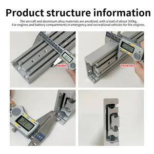 NS2780AL Heavy Duty Aluminum Alloy Linear Slide Rail Drawer Slide Ball Bearing Slide