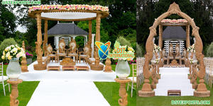 Avni Mandap for Indian <b>Wedding</b> Ceremony Dreamy Destination <b>Wedding</b> Mandap Decor Diving Decor Indian <b>Wedding</b> Mandap Dallas - Product Image 3