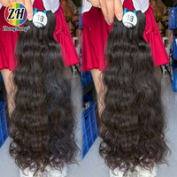 Lot de Cheveux Indiens Bouclés Naturels Bruts, Non Traités, Ondulés, de Temple, Vierge, Alignés dans le Sens de la Cuticule, Qualité Supérieure