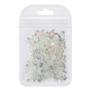 100/sac mixte 3D résine ongles bijoux matériaux amour arc fleur lune bricolage ongles décorations - Product Image 5