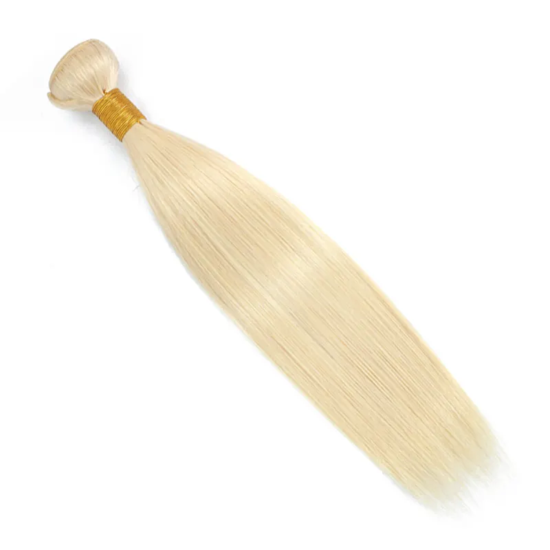 Blondes menschliches Haar Bündel Straight Remy Hair Bundle Weave für Frauen Straight Blonde Bundles