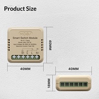 Mini-interrupteur intelligent WiFi Smart Life Graffiti pour maison connectée, contrôle à distance via application Android, fonction de minuterie marche/arrêt, module compact IPS