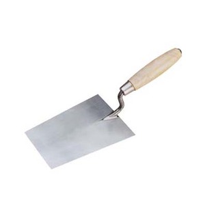 160mm modèle Allemand, lame en acier au carbone carrelage truelle de maçonnerie avec extrémité en métal rivet - Product Image 1