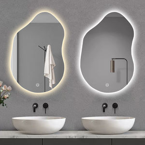 Décoration d'intérieur en verre personnalisée faite à la main, miroir ondulé asymétrique irrégulier sans cadre avec design Art Déco - Product Image 3