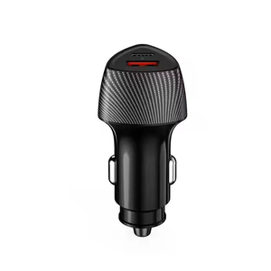 PUJIMAX 38W 5V/3A cargador teléfono soporte para coche cargador rápido inalámbrico 2 puertos USB tipo C cargador de coche QC3.0 para Iphone, Samsung, <span class=keywords><strong>Oppo</strong></span> - Product Image 1