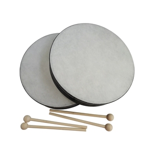 Wholesale Black Painted Wood Frame Hand Single Head Hand <b>Drum</b> With Wooden Mallets Orff Percussion Instrument - Product Image 1