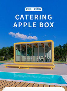 Cabane en aluminium Apple avec décoration intérieure, maison conteneur pour hébergement touristique, Airbnb et chalet de jardin, cabane en métal type maisonnette <span class=keywords><strong>dans</strong></span> <span class=keywords><strong>les</strong></span> <span class=keywords><strong>arbres</strong></span> - Product Image 6