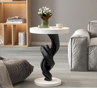 Grande table basse multifonctionnelle moderne en résine écologique pour décoration de sol, à placer près du canapé ou du téléviseur
