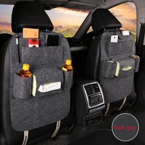 Organizador de Asiento de Coche de Fieltro, Organizador de Asiento Trasero de Poliéster, Plegable, Impermeable, con Múltiples Bolsillos, Contenedor de Almacenamiento para Asiento, Caja Colgante - Product Image 3