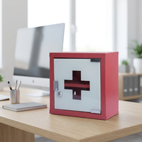 Boîtes de rangement pour médicaments en métal durables, modernes et personnalisées de haute qualité, trousse de premiers soins pliable à 2 niveaux, capacité de 10 à 20 L