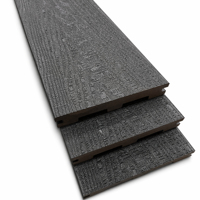 Revêtement de terrasse en bois composite WPC moderne, grain de bois 3D en relief, imperméable, antidérapant, ignifuge, pour extérieur, parc, jardin, patio, terrasse
