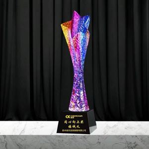 ホットセール彫刻クリスタルトロフィーチャンピオンズリーグ賞、彫刻された文字で切望されたガラス技術 - Product Image 4