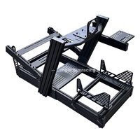 Simulador de conducción real Simulador de carreras Monitor Soporte de montaje Sim Racing Dirección de la cabina y Vitesse para juegos