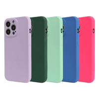 Étui de téléphone antichoc de haute qualité, coque en TPU noir avec doublure en flanelle, étui pour téléphones portables, coque Candy pour iPhone 18